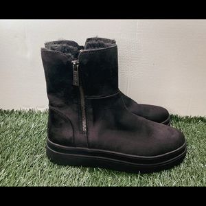 JSlides NYC Faux Fur Lined Waterproof Boot in Black. Our Inventory:1-10